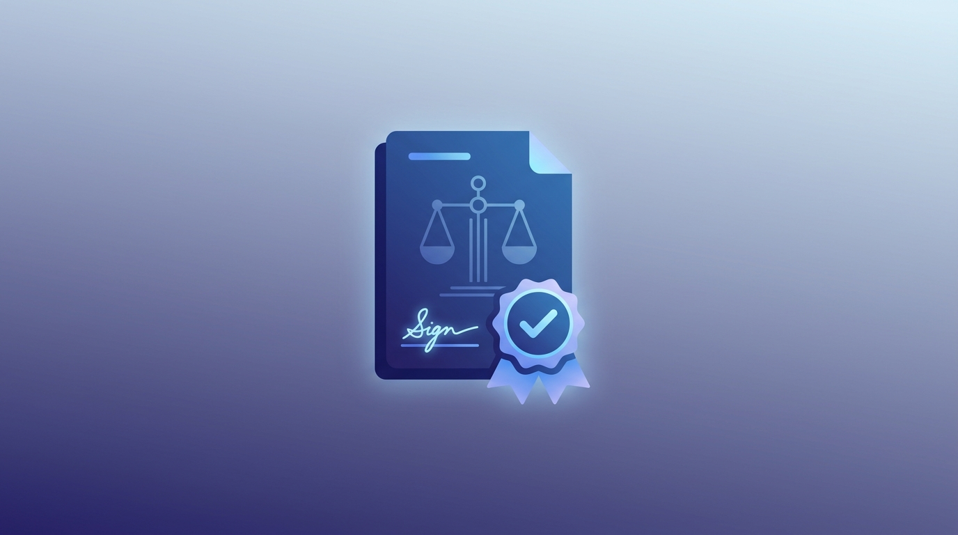 Ilustração sobre assinatura eletrônica e validade jurídica de contratos digitais